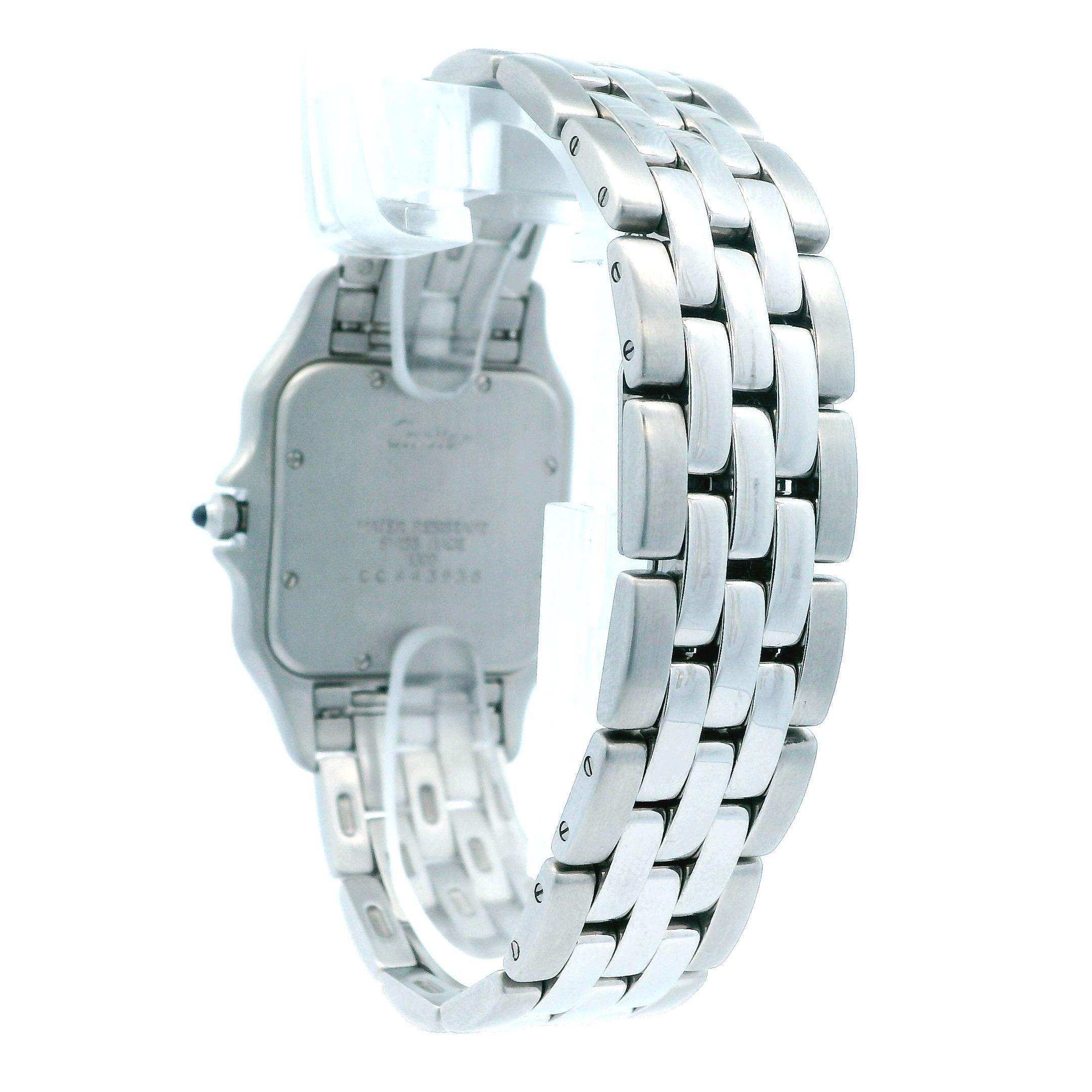 Cartier Panthere Large 1300 Stainless steel Watch. 2