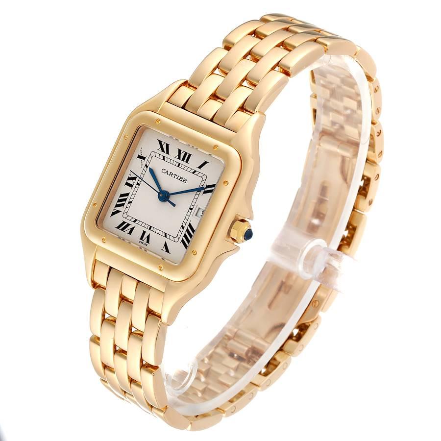 Cartier Panthere Large 18k Yellow Gold Unisex Watch W2501489 Box Papers 1