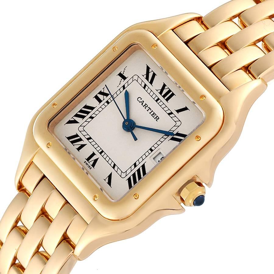 Cartier Panthere Large 18k Yellow Gold Unisex Watch W2501489 Box Papers 2
