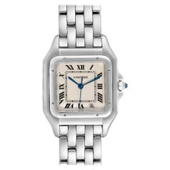 Cartier Panthere Large Blue Hands Steel Unisex Watch W25054P5