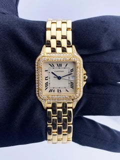 Cartier Panthere Large Size Diamond 18K Yellow Gold