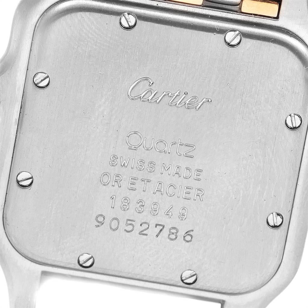 Cartier Panthere Large Steel 18 Karat Yellow Gold Three-Row Watch W25028B6 For Sale 3