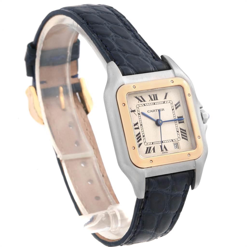 Cartier Panthere Large Steel Yellow Gold Unisex Watch W25028B6 For Sale 2