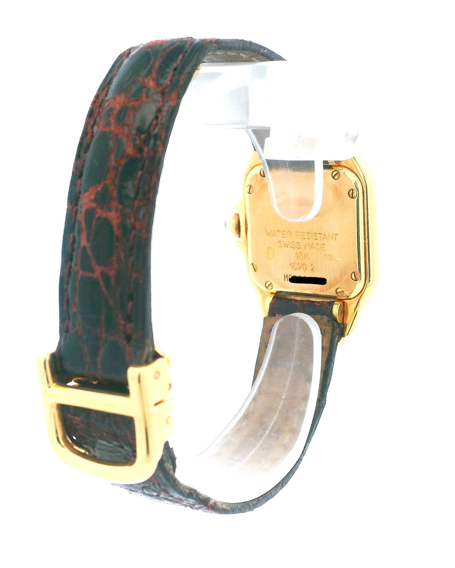 Cartier Panthere Les Styles W2504431 18K Yellow Gold Watch In Good Condition For Sale In Great Neck Plaza, NY