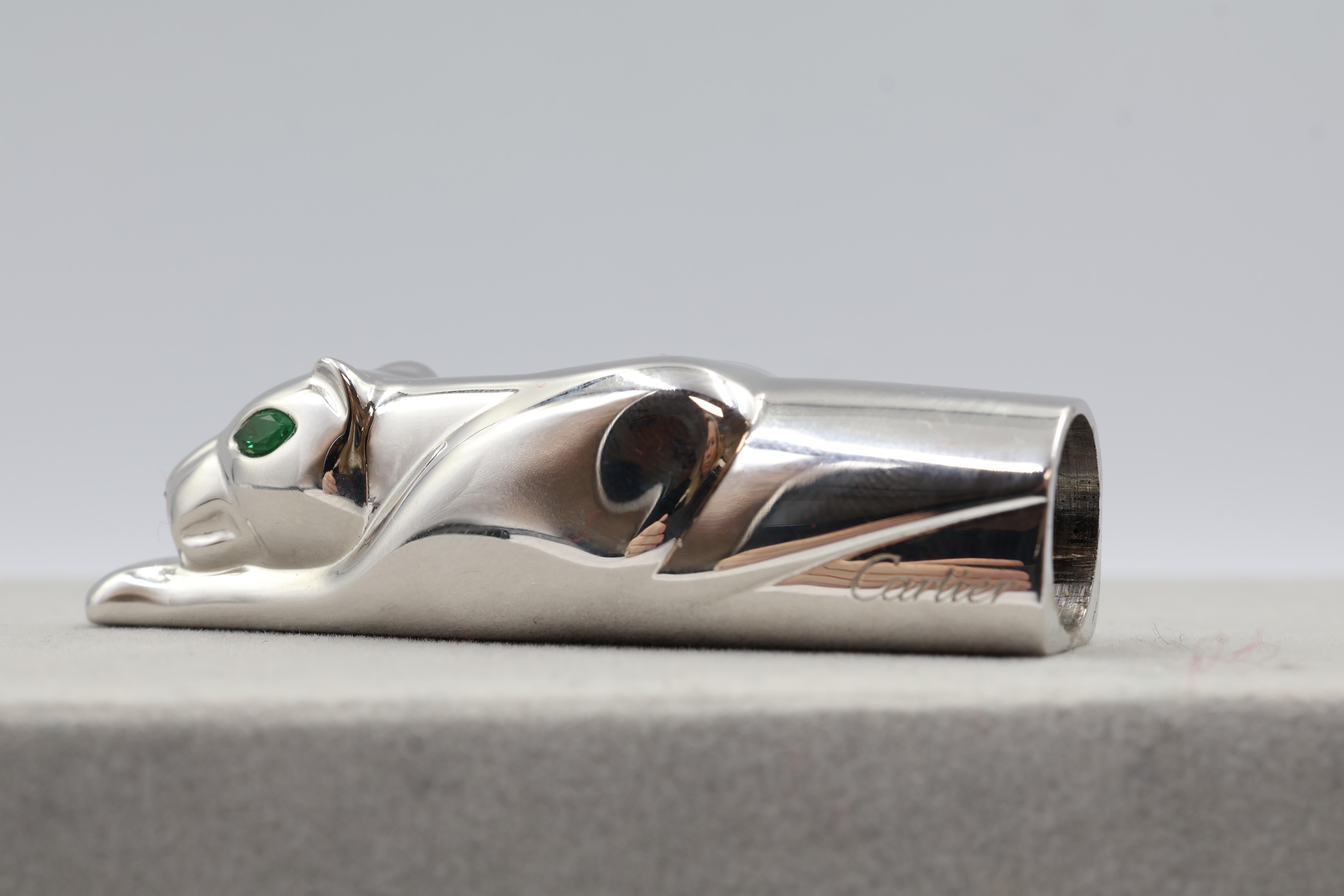 Cartier Panthère Edition Limitée Stylo Plume en Argent Sterling 326/500 en vente 6