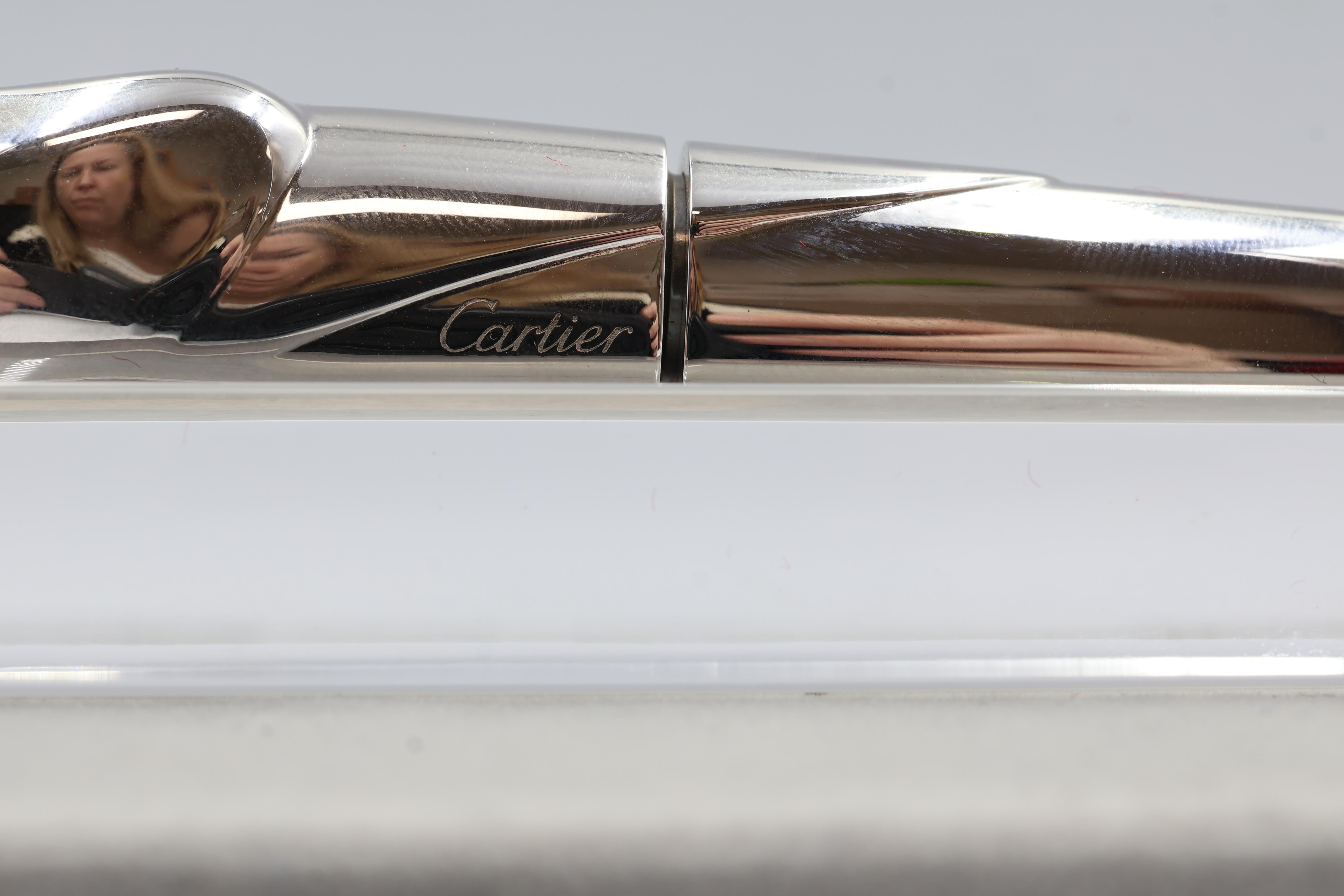 Cartier Panthère Edition Limitée Stylo Plume en Argent Sterling 326/500 en vente 1