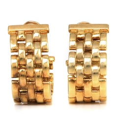 Cartier Panthere Maillon Vintage 18K Gelbgold Glieder-Ohrringe