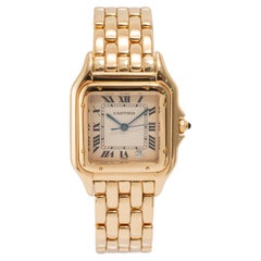 Montre Cartier Panthere Taille moyenne 27MM 8839 Or jaune 18K blanc Quartz romain