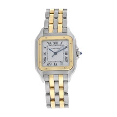 Cartier Panthere Midsize 18 Karat Yellow Gold Two-Row Date Quartz Watch