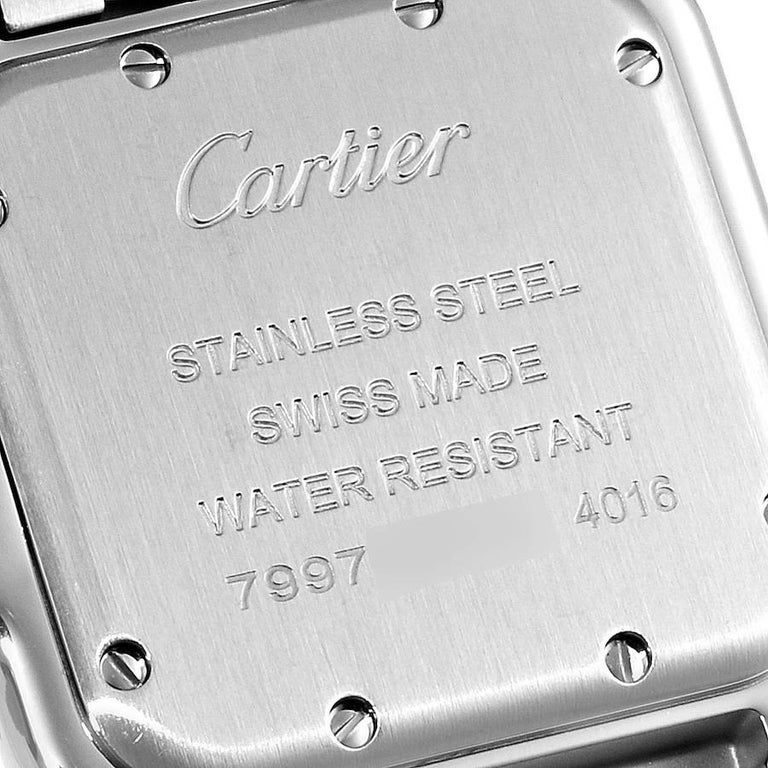 Cartier Panthere Midsize Steel Ladies Watch WSPN0007 Box Card For Sale 2