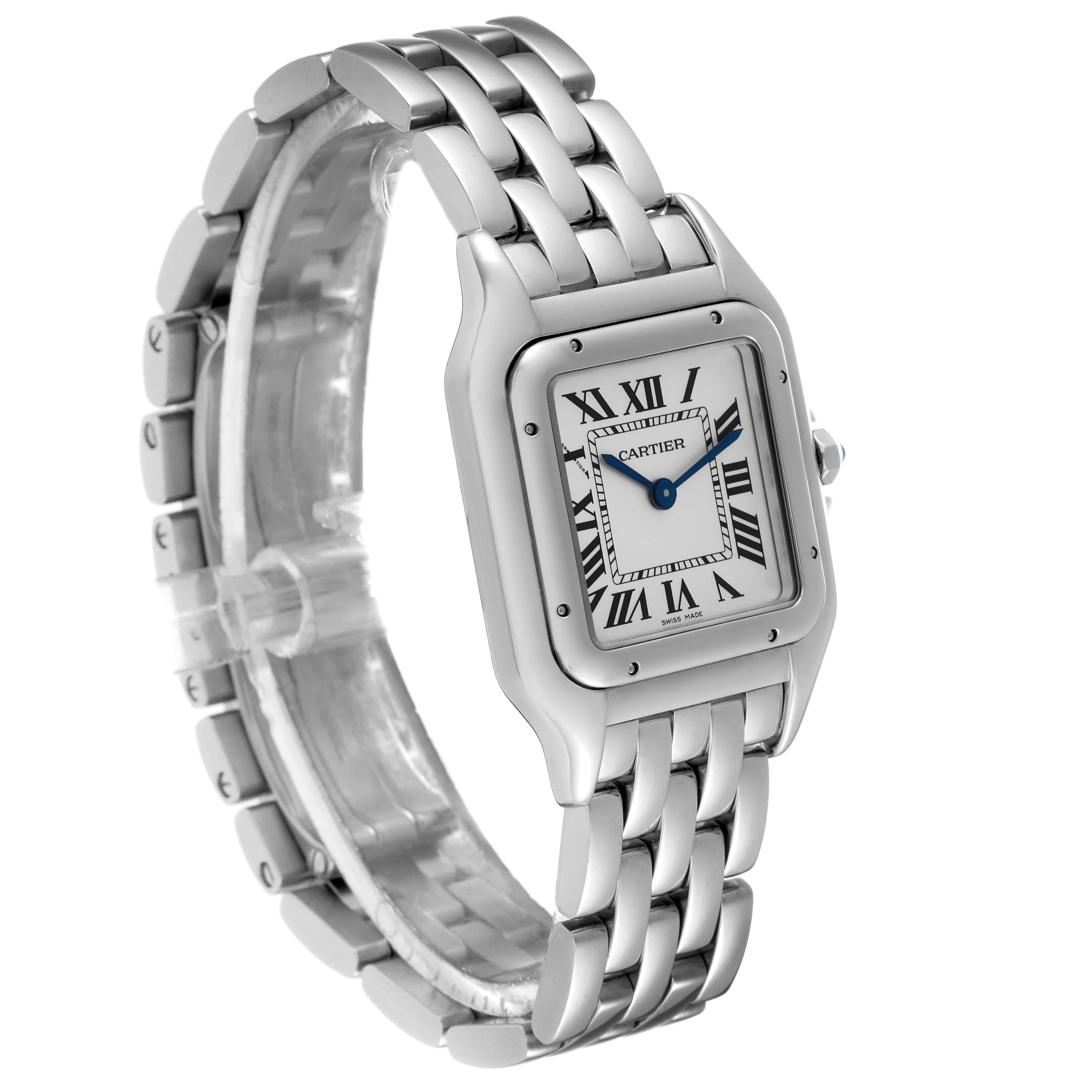 Cartier Panthere Midsize 27mm Stahl-Damenuhr WSPN0007 im Zustand „Hervorragend“ in Atlanta, GA