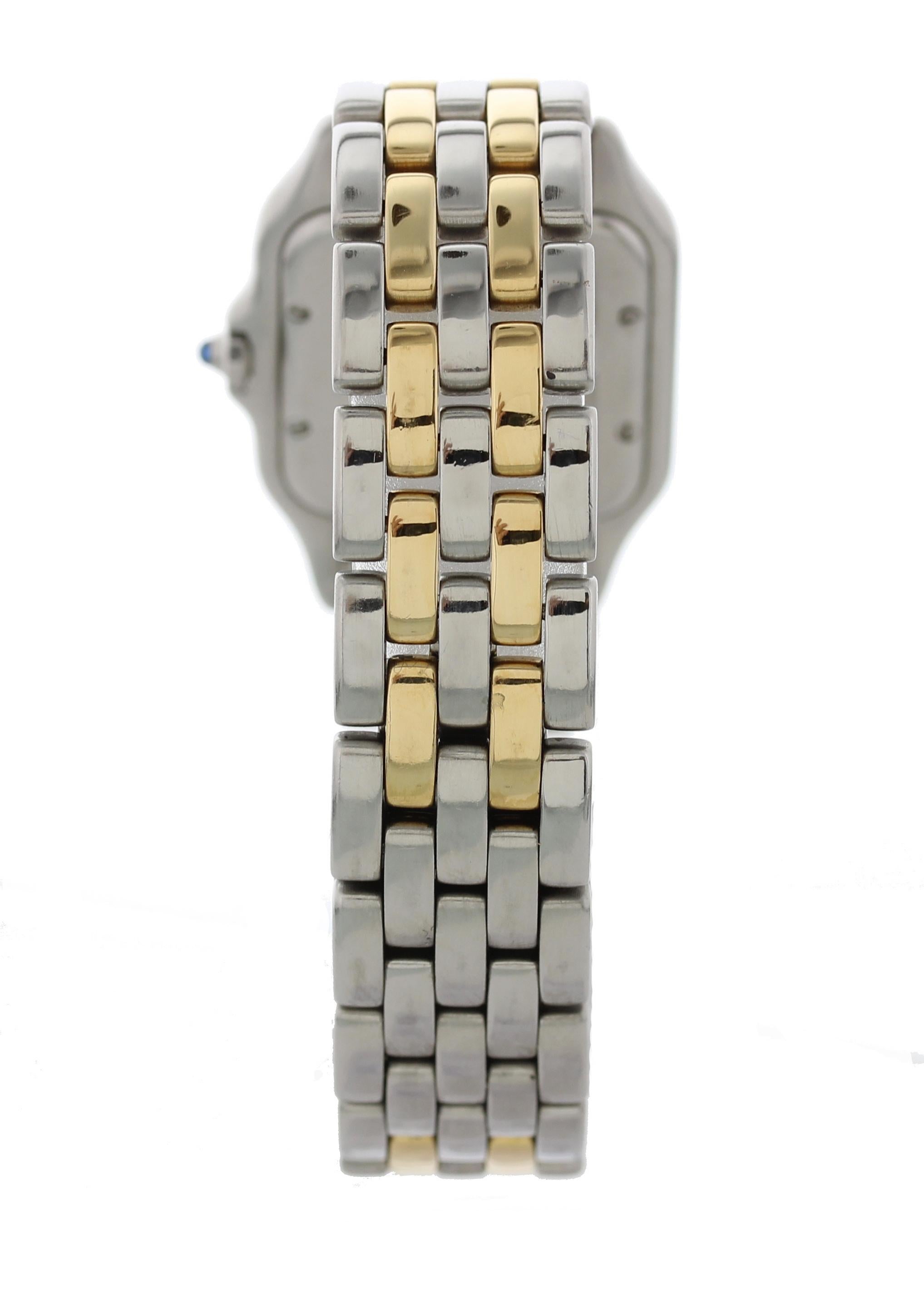 Women's or Men's Cartier Panthere Midsize Two-Row Ladies Watch