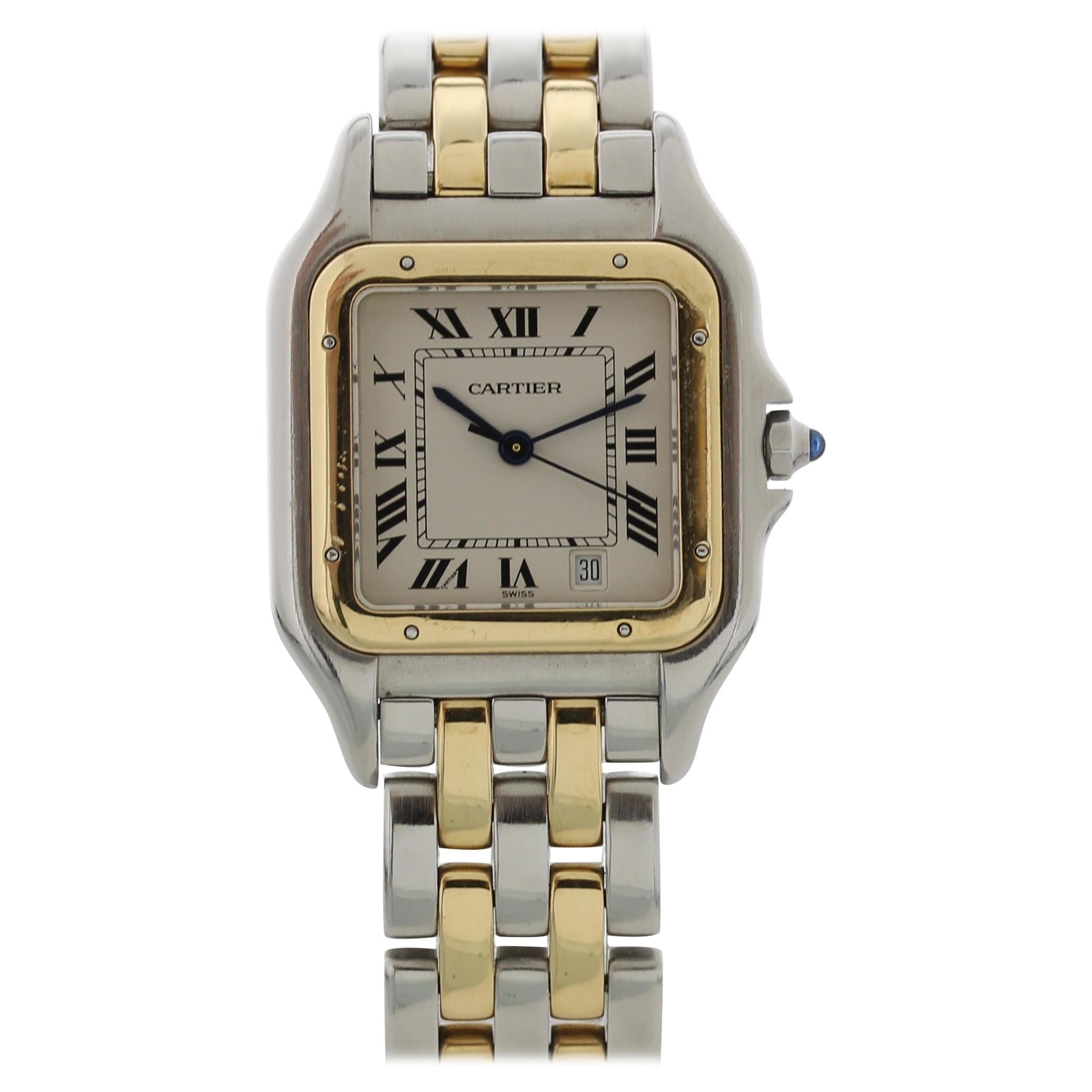 Cartier Panthere Midsize Two-Row Ladies Watch For Sale