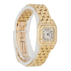 Cartier Panthere Mini 1131-1 18K Yellow Gold & Diamond Set Ladies Watch