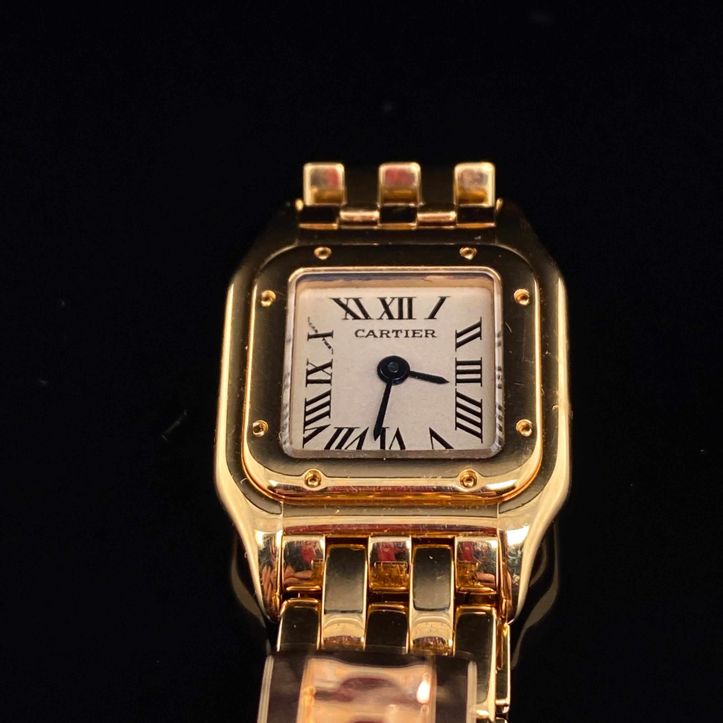 cartier panthere mini gold