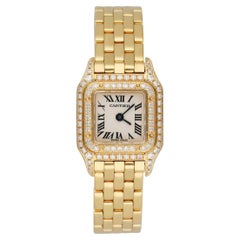 Cartier Panthere Mini 2360 18K Yellow Gold & Diamond Set Ladies Watch
