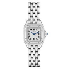 Cartier Panthere Mini-Damenuhr aus Edelstahl WSPN0019 mit Karton