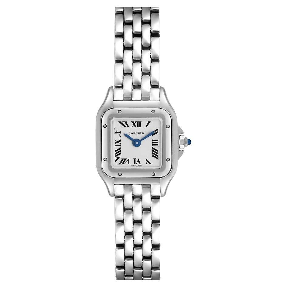 Cartier Panthere Mini Stainless Steel Ladies Watch WSPN0019 Box Card