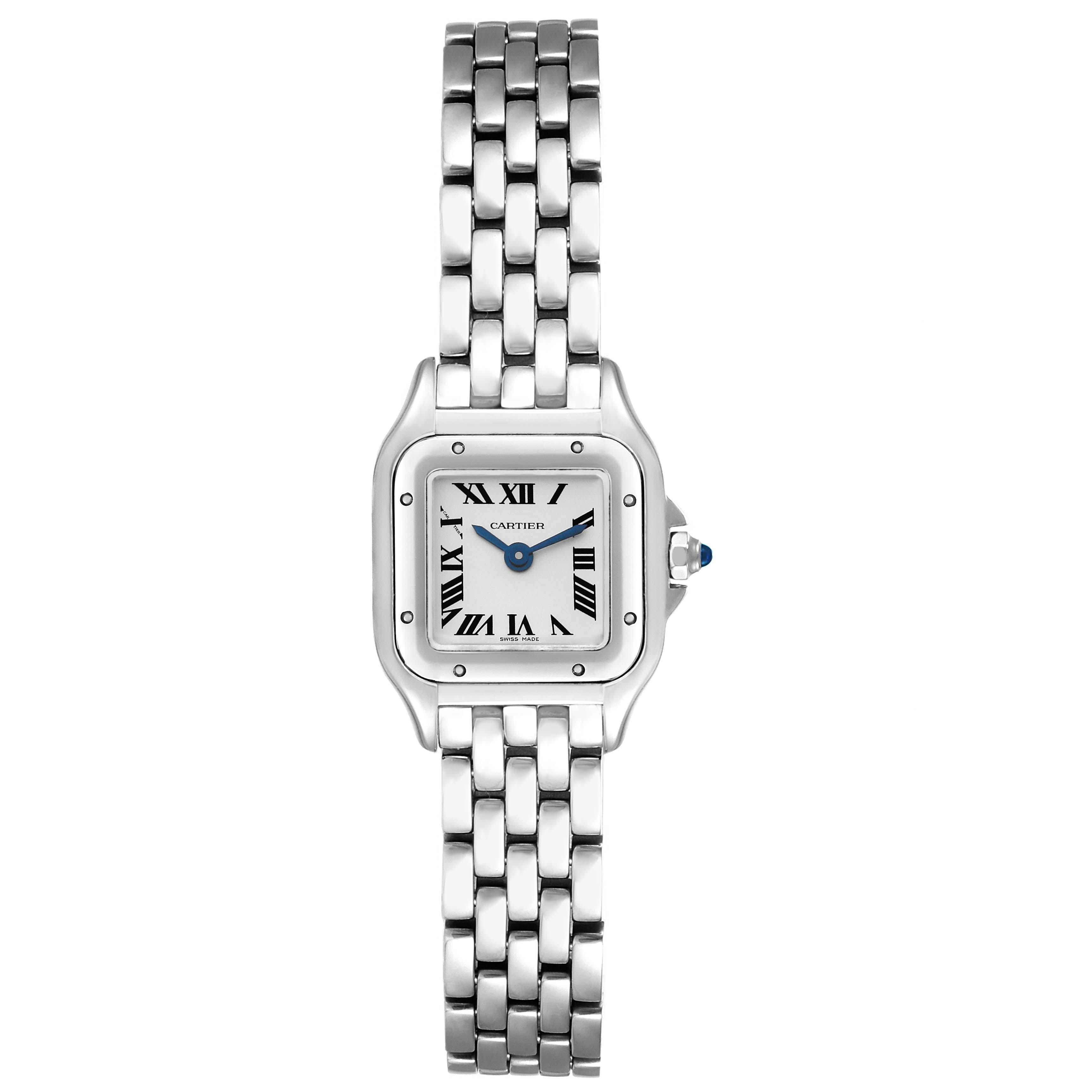 Cartier Montre Panthère Mini en acier inoxydable pour femme WSPN0019 non portée Pour femmes en vente