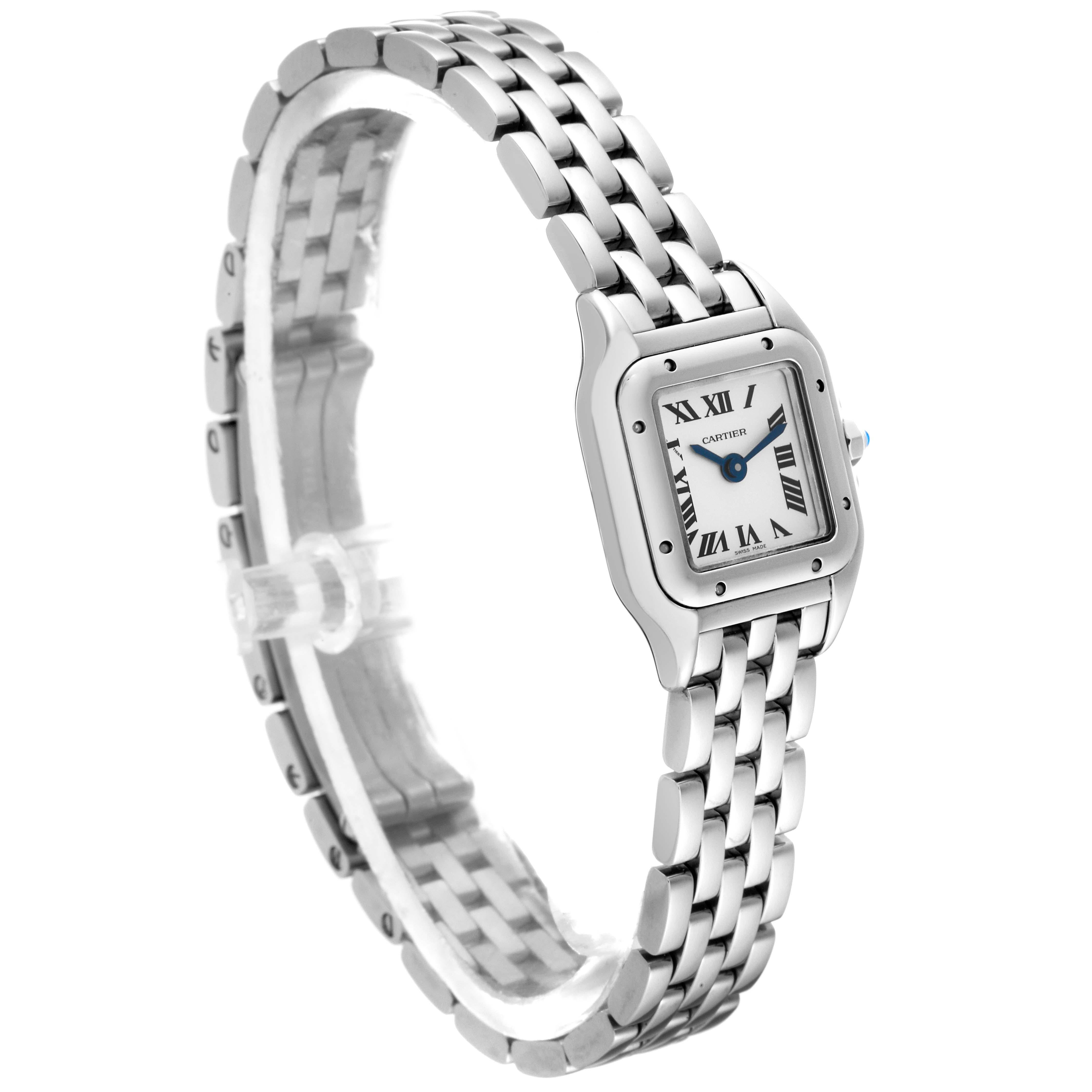 Cartier Panthere Mini Stainless Steel Ladies Watch WSPN0019 Unworn For Sale 5