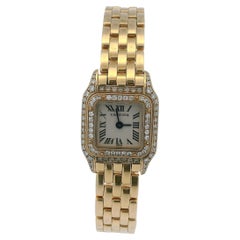 Cartier Panthere Mini WF3141B9 18K Yellow gold Diamond Ladies Watch