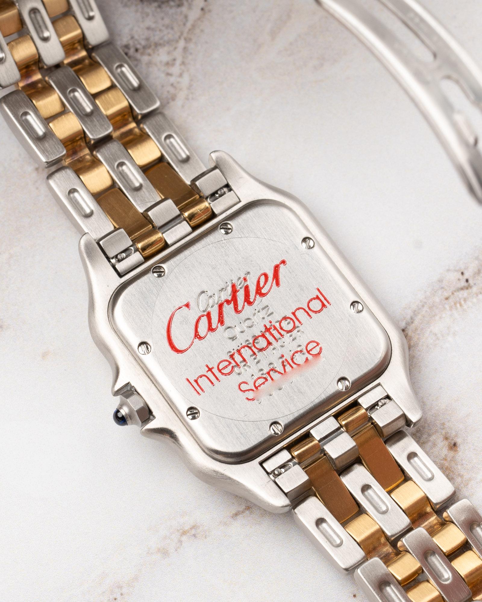 Cartier Panthère MM 183949 YG/SS 2 Row 1990s For Sale 1