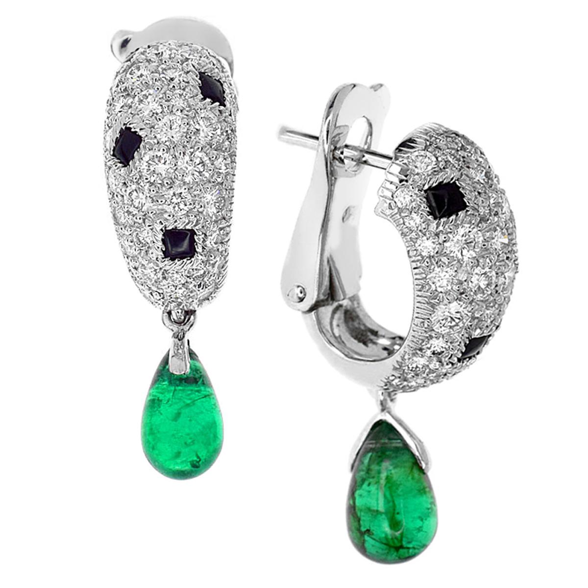 cartier panther earrings