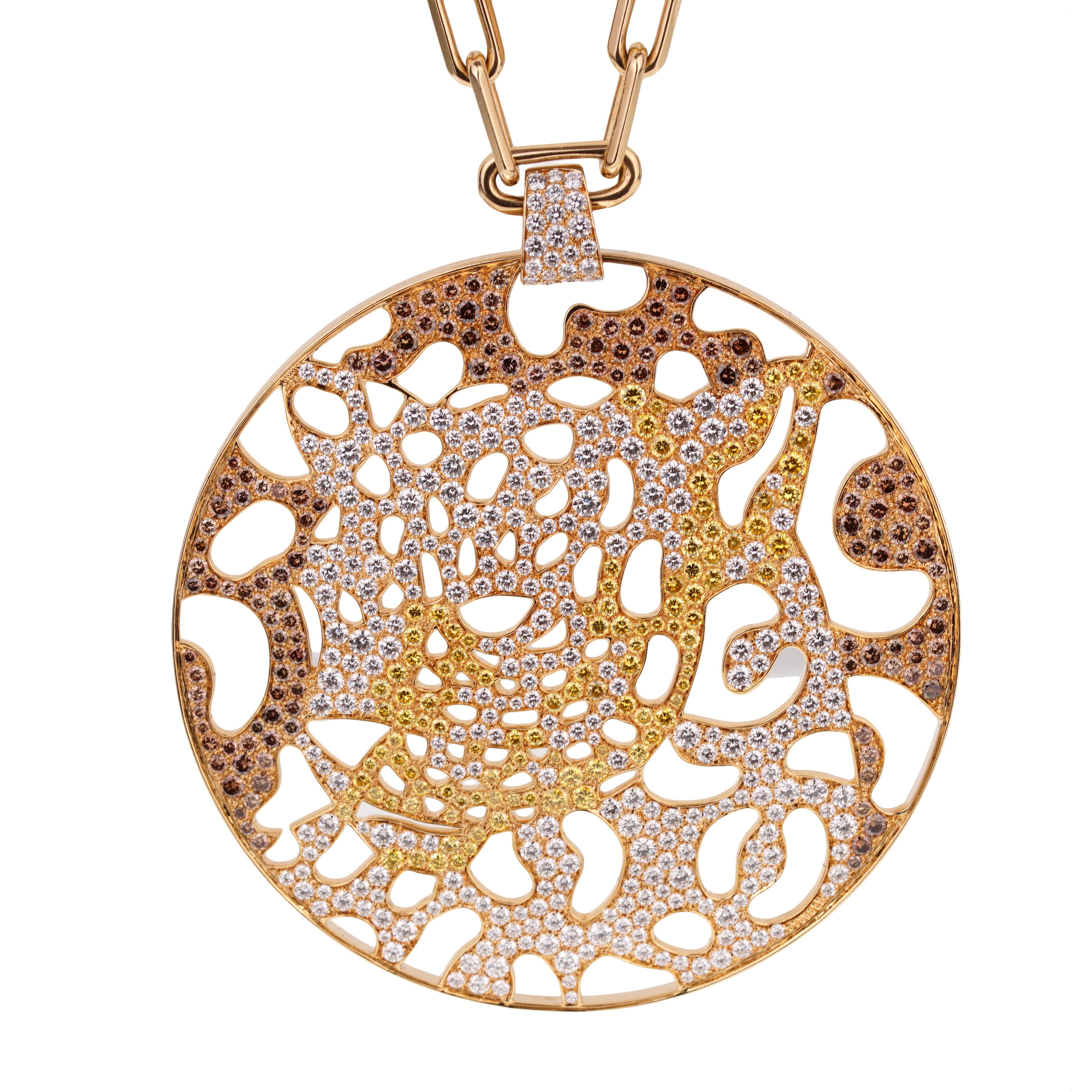 Cartier Panthere durchbrochene Gold-Halskette in limitierter Auflage für Damen oder Herren