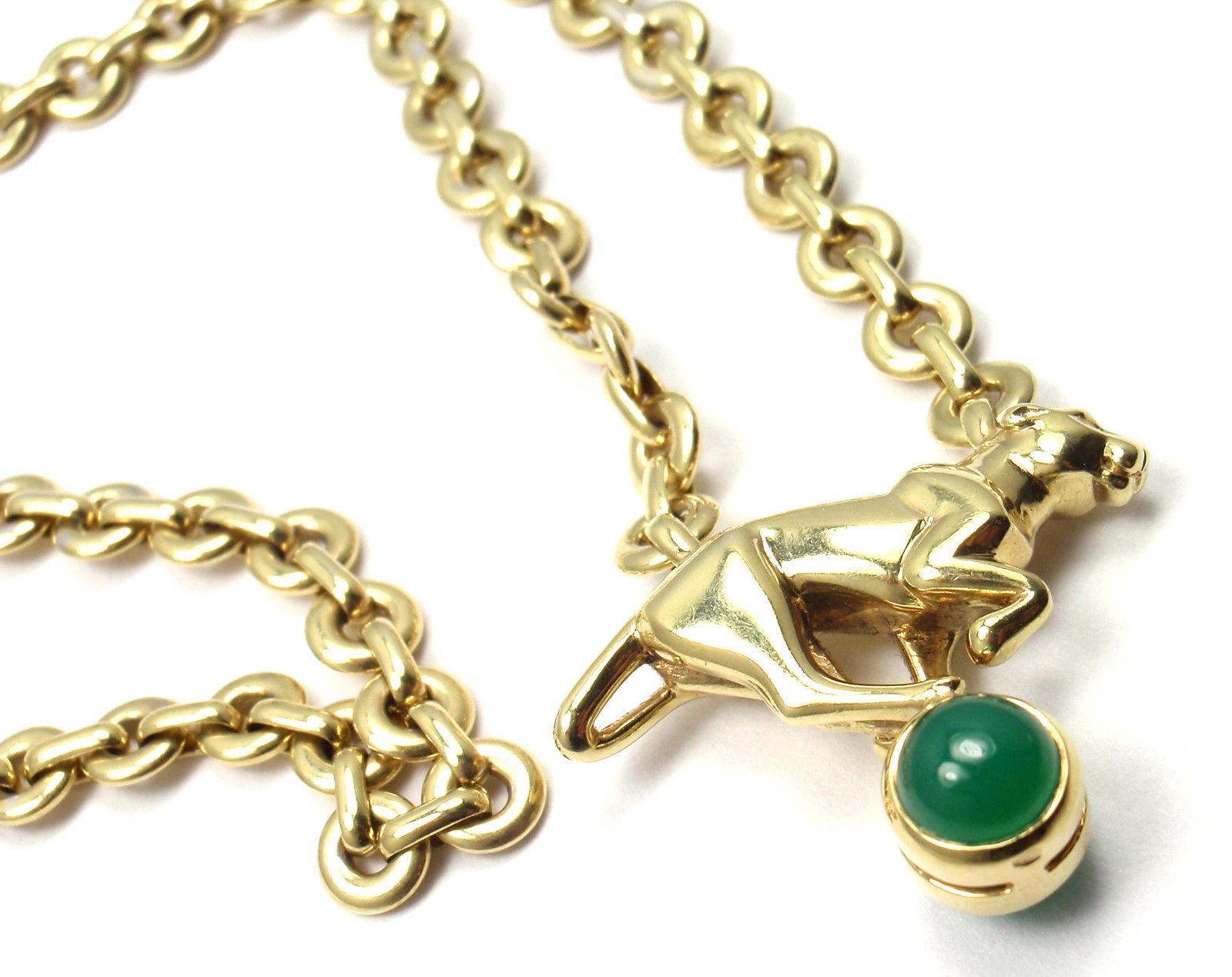 cartier green necklace