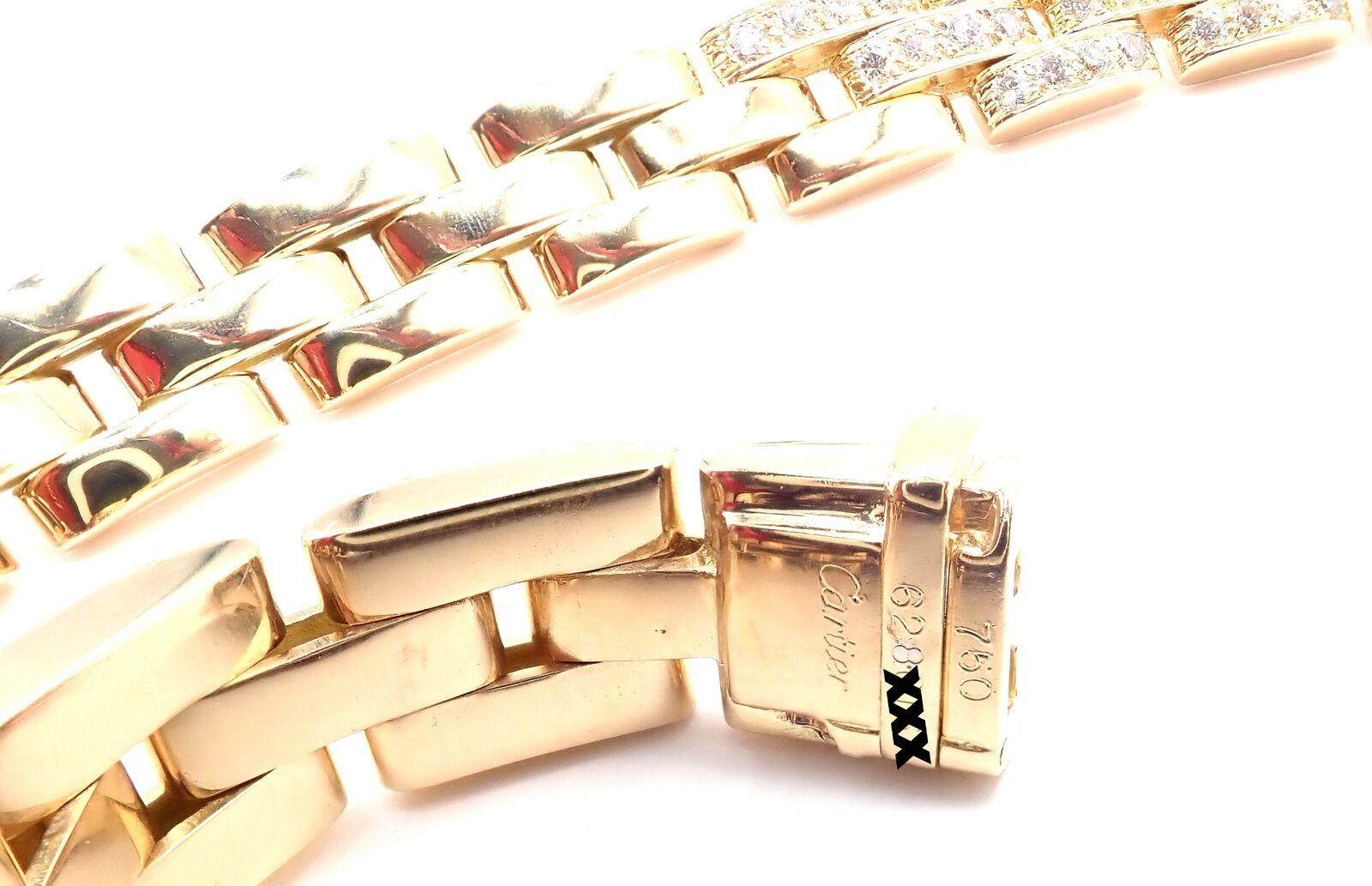 Cartier Panthere Panther Maillon Diamond Yellow Gold Necklace 2