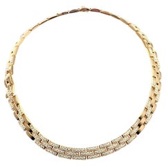 Cartier Panthere Panther Maillon Diamond Yellow Gold Necklace