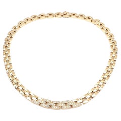 Cartier Panthere Panther Maillon Diamond Yellow Gold Necklace