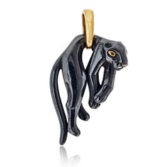 Cartier Panthère Pendant in Sylverium, 27.9 grams, pendant only (no chain)