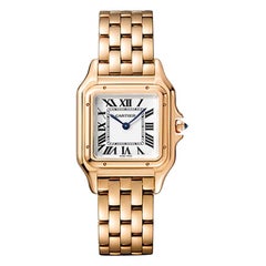 Cartier Panthère Quartz Movement Medium Model Pink Gold Watch WGPN0007