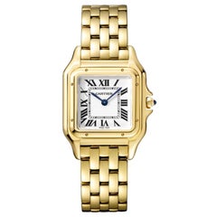 Cartier Panthère Quartz Movement Medium Model Yellow Gold Watch WGPN0009