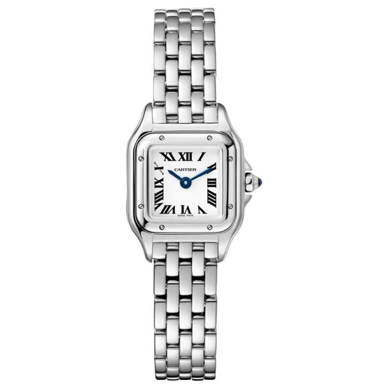 Cartier Panthère Quartz Movement Mini Model Steel Watch WSPN0019