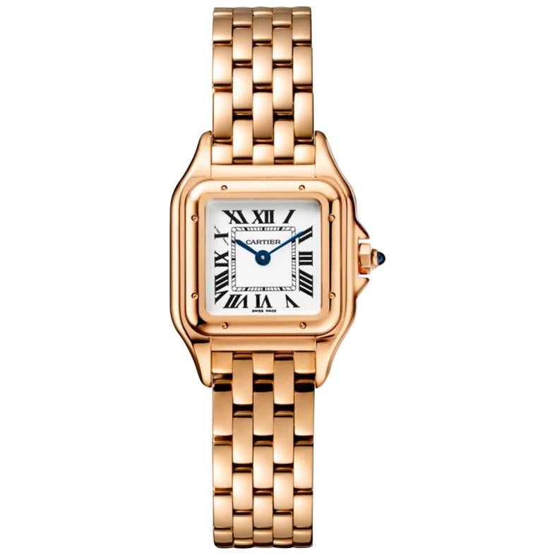 Cartier Panthère Quartz Movement Small Model Pink Gold Watch WGPN0006