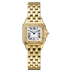 Cartier Panthère Quartz Small Model Yellow Gold and Diamond Watch WJPN0015