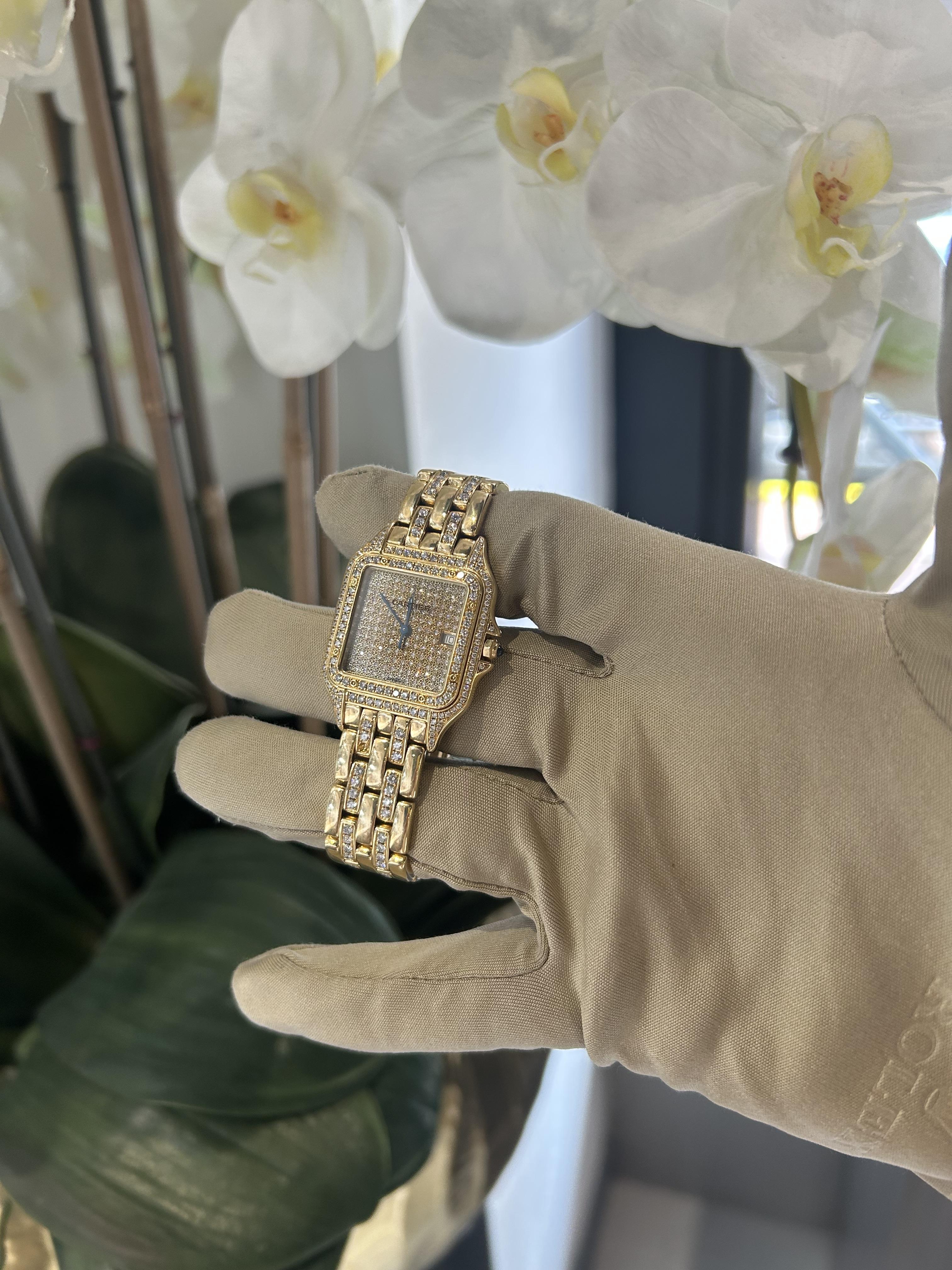 Cartier Panthere Ref. 106000M in 18k Yellow Gold With Diamonds in vendita 5