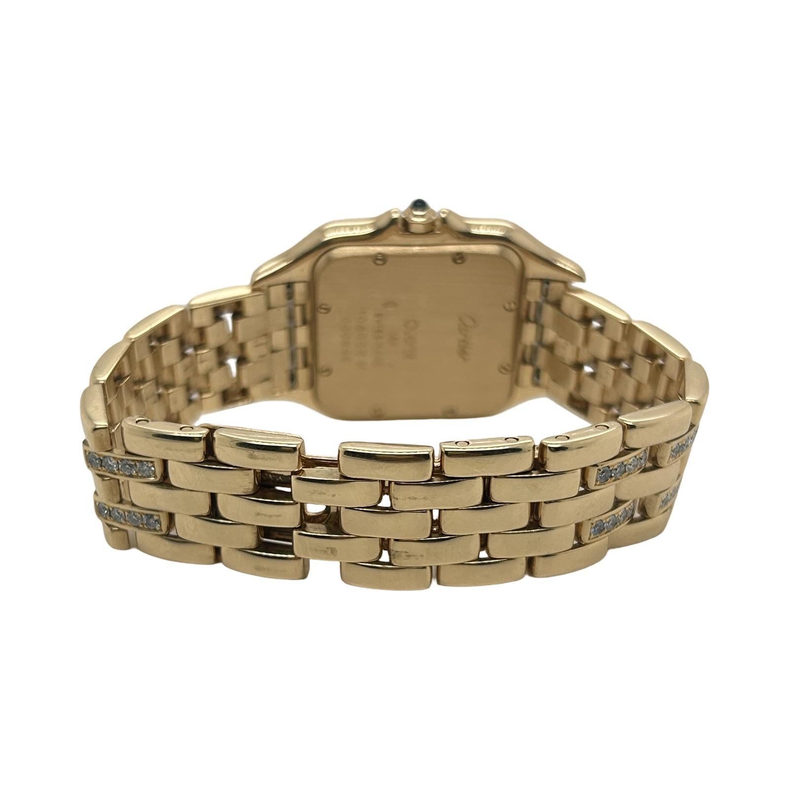 Taglio rotondo Cartier Panthere Ref. 106000M in 18k Yellow Gold With Diamonds in vendita