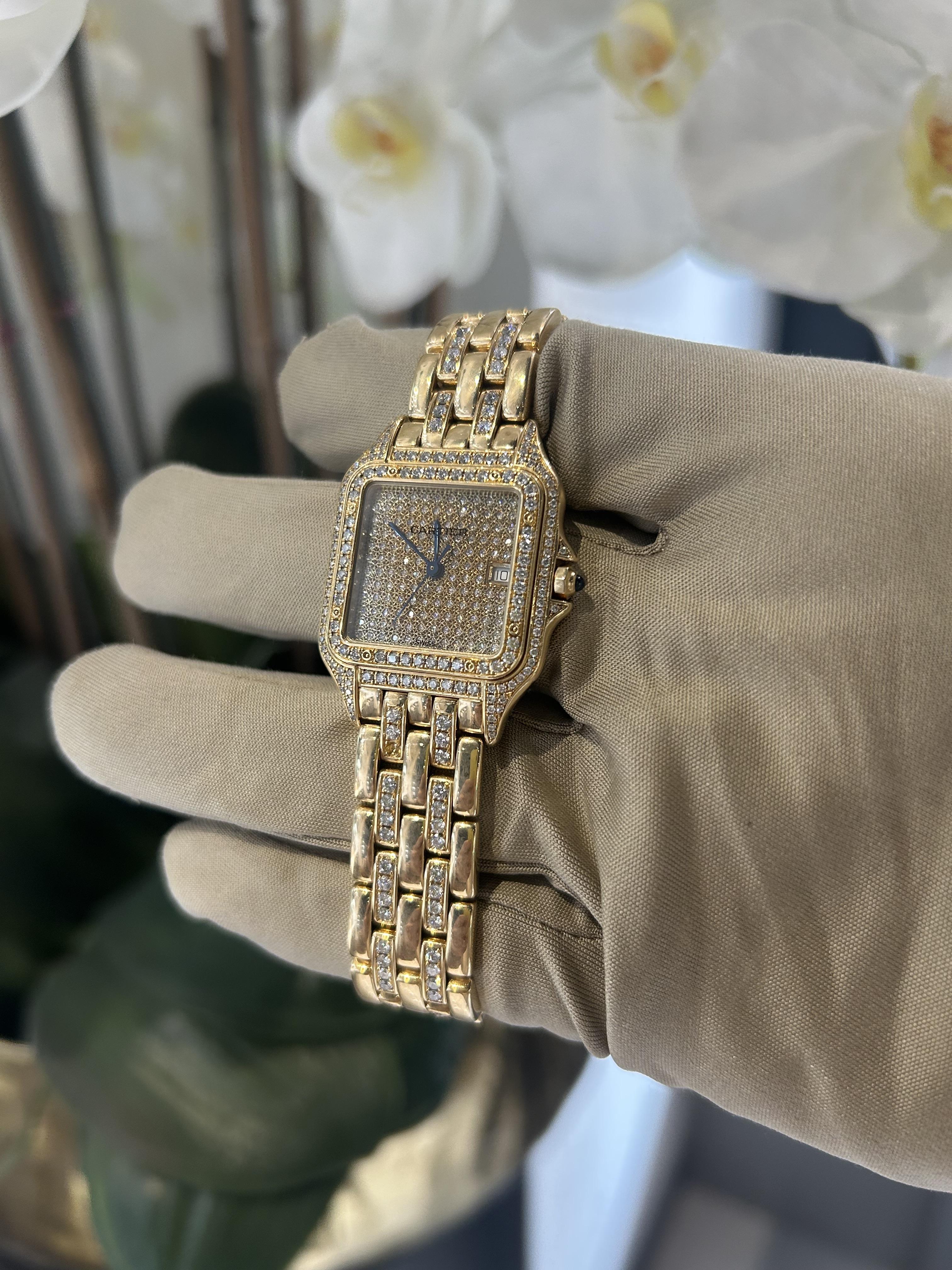 Cartier Panthere Ref. 106000M in 18k Yellow Gold With Diamonds in vendita 1