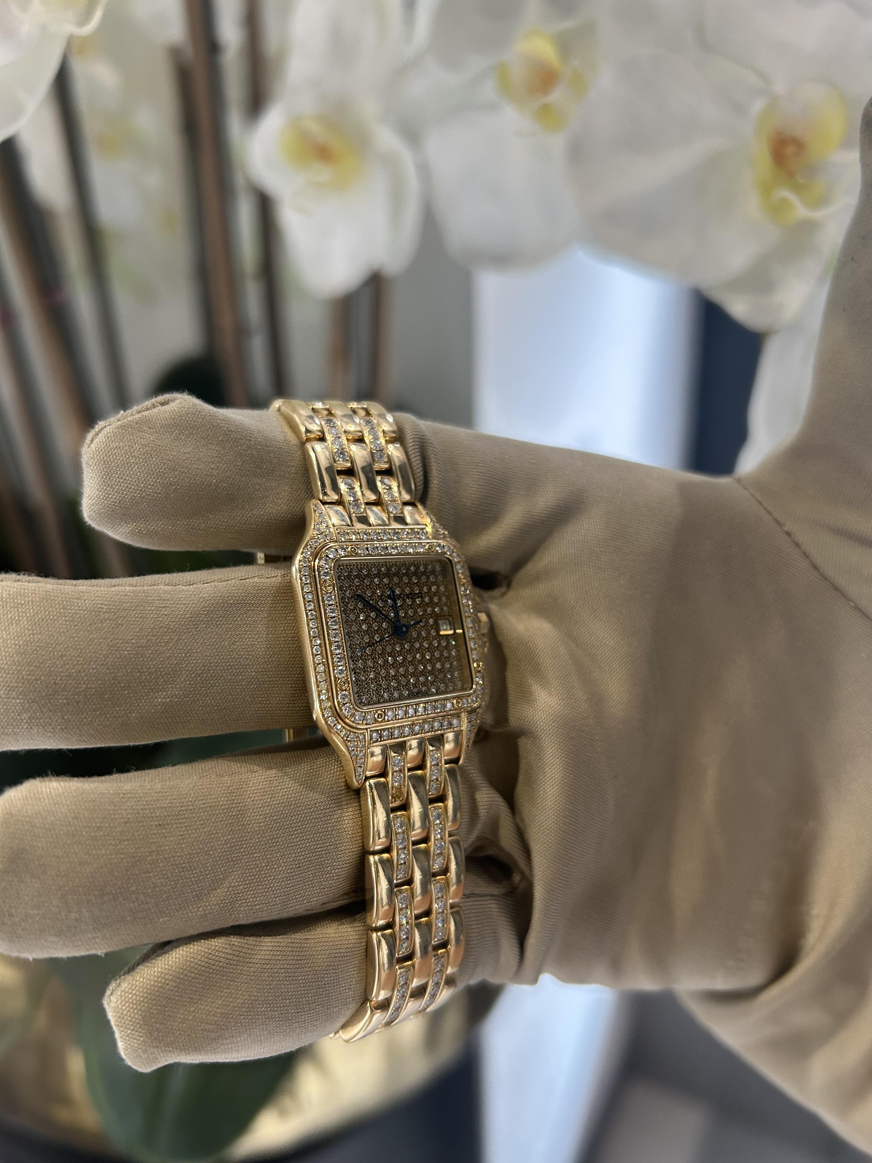 Cartier Panthere Ref. 106000M in 18k Yellow Gold With Diamonds in vendita 3