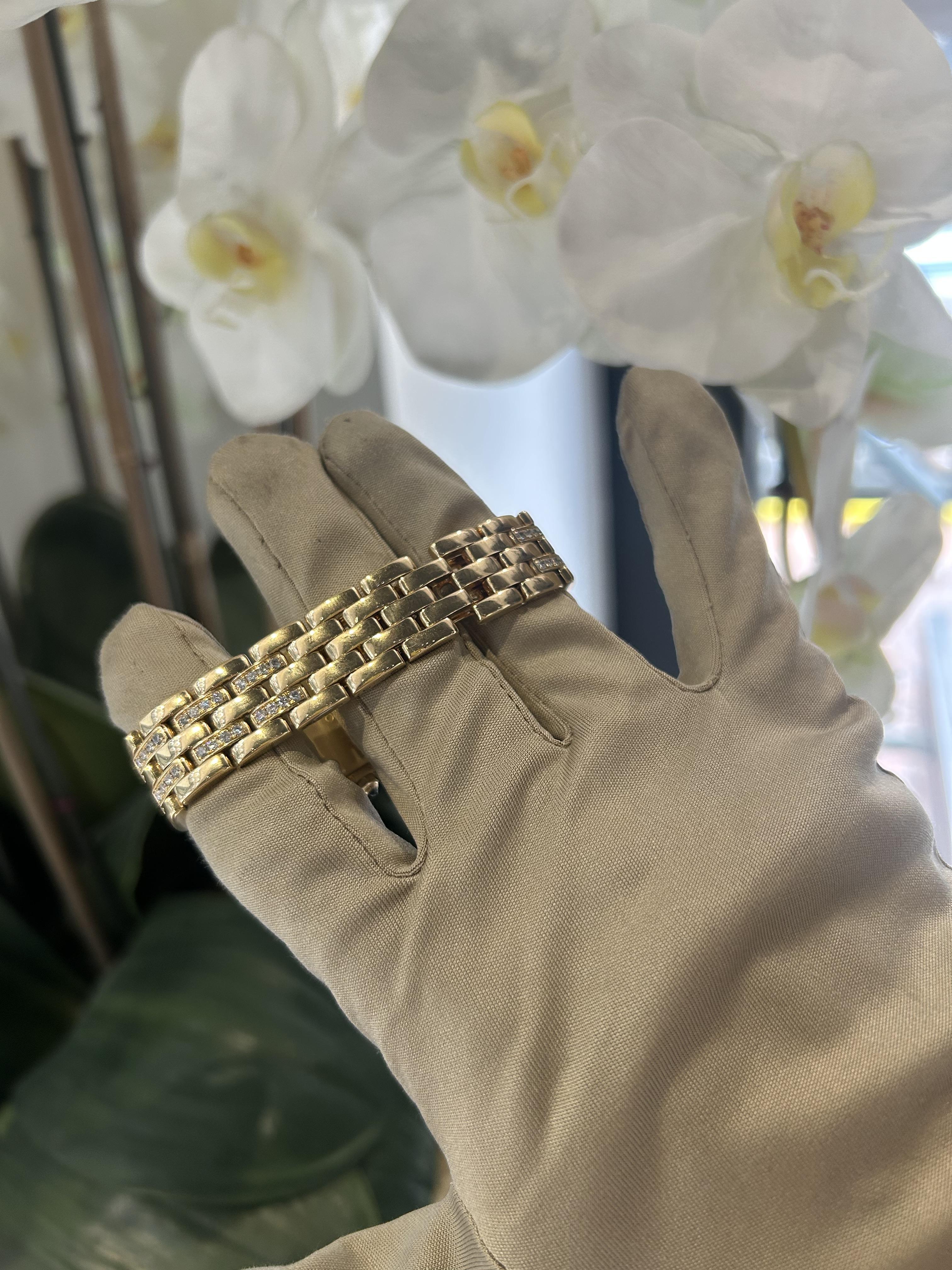 Cartier Panthere Ref. 106000M in 18k Yellow Gold With Diamonds in vendita 4