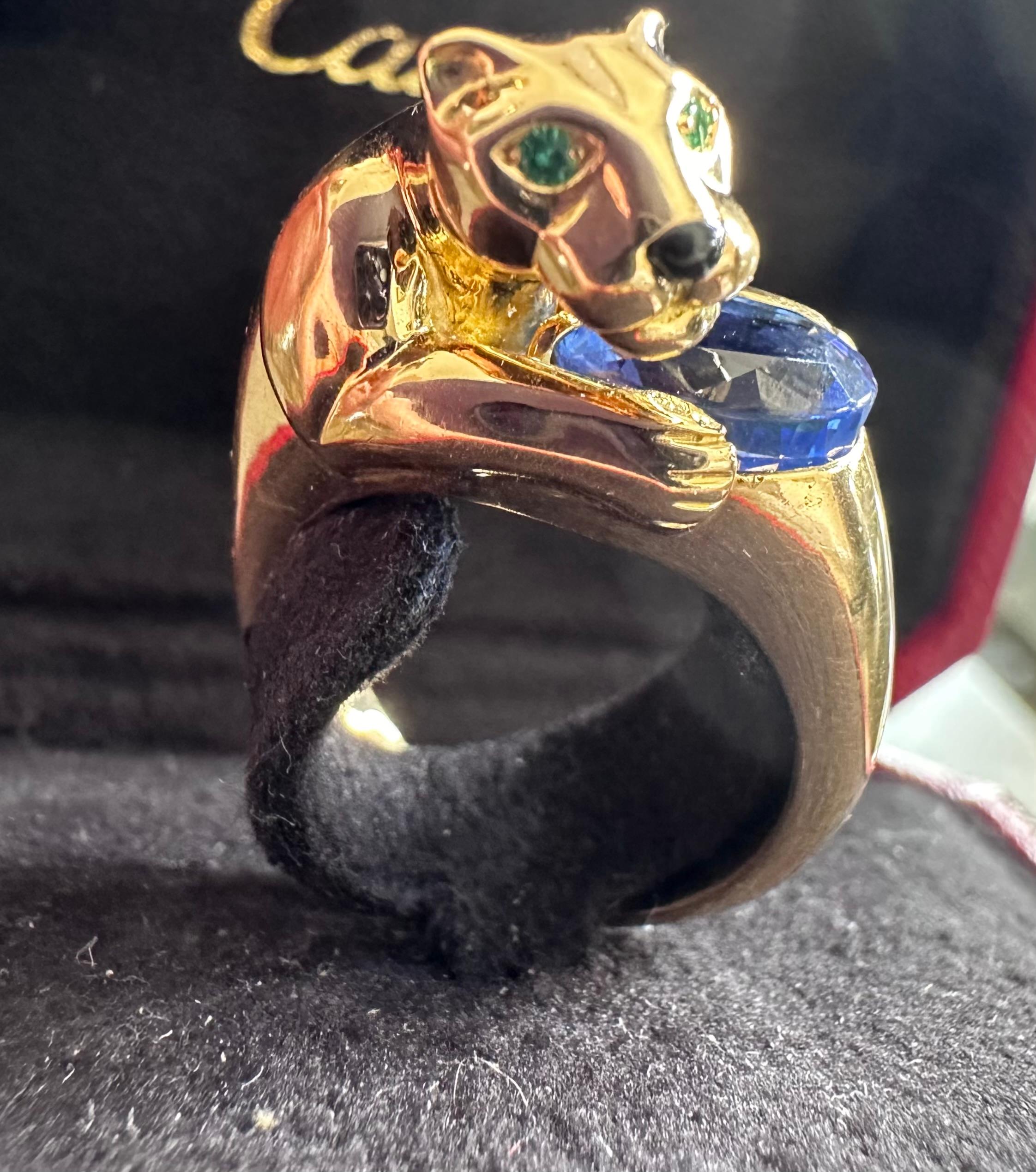 Cartier Panthere Ring  In Good Condition For Sale In Beverly Hills, CA