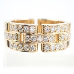Cartier Panthere-Ring mit halber Diamant 750YG