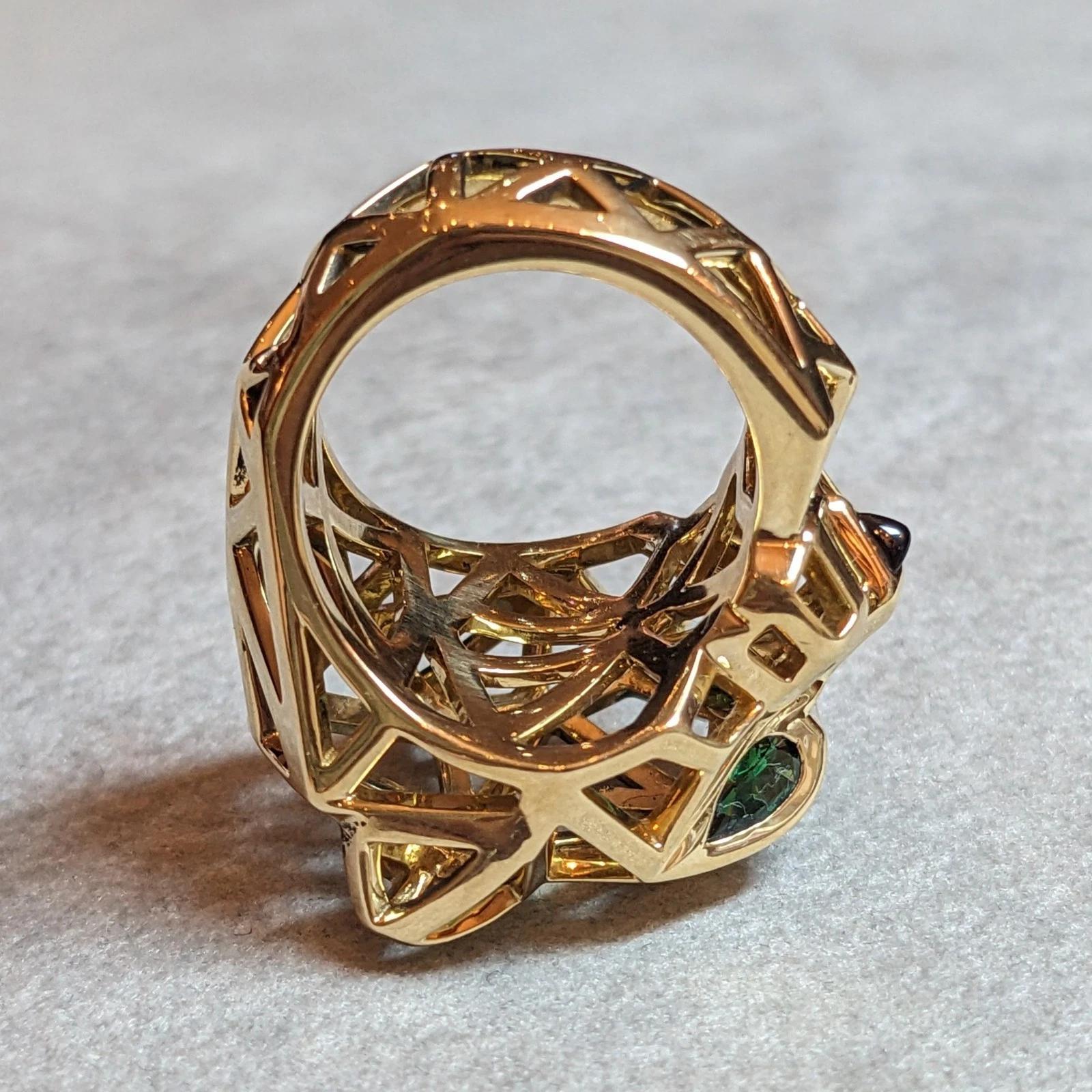 Anello Cartier Panthere in oro giallo 18k misura 51 (5,75) in vendita 6