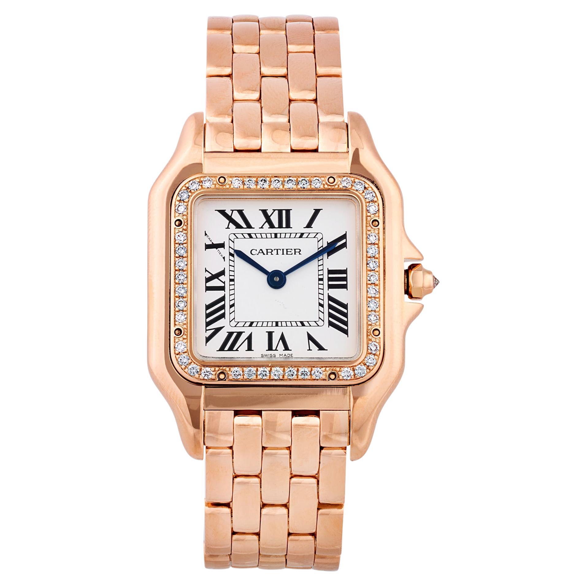 Reloj de pulsera Cartier Panthère de oro rosa en venta