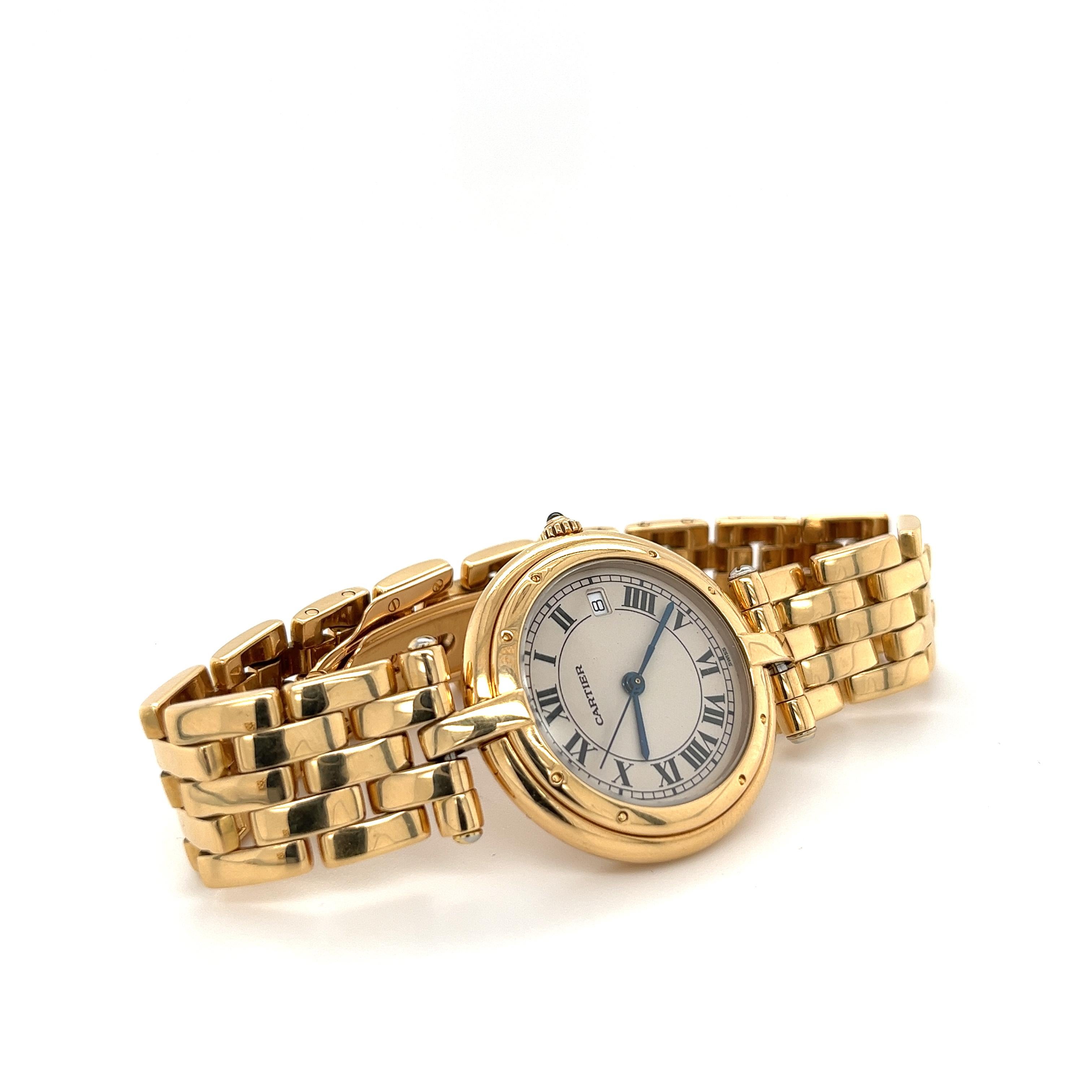 Cartier Panthere Round Vendome 30mm Ladies Quartz 18K Gold Watch  Ref. 883964 2