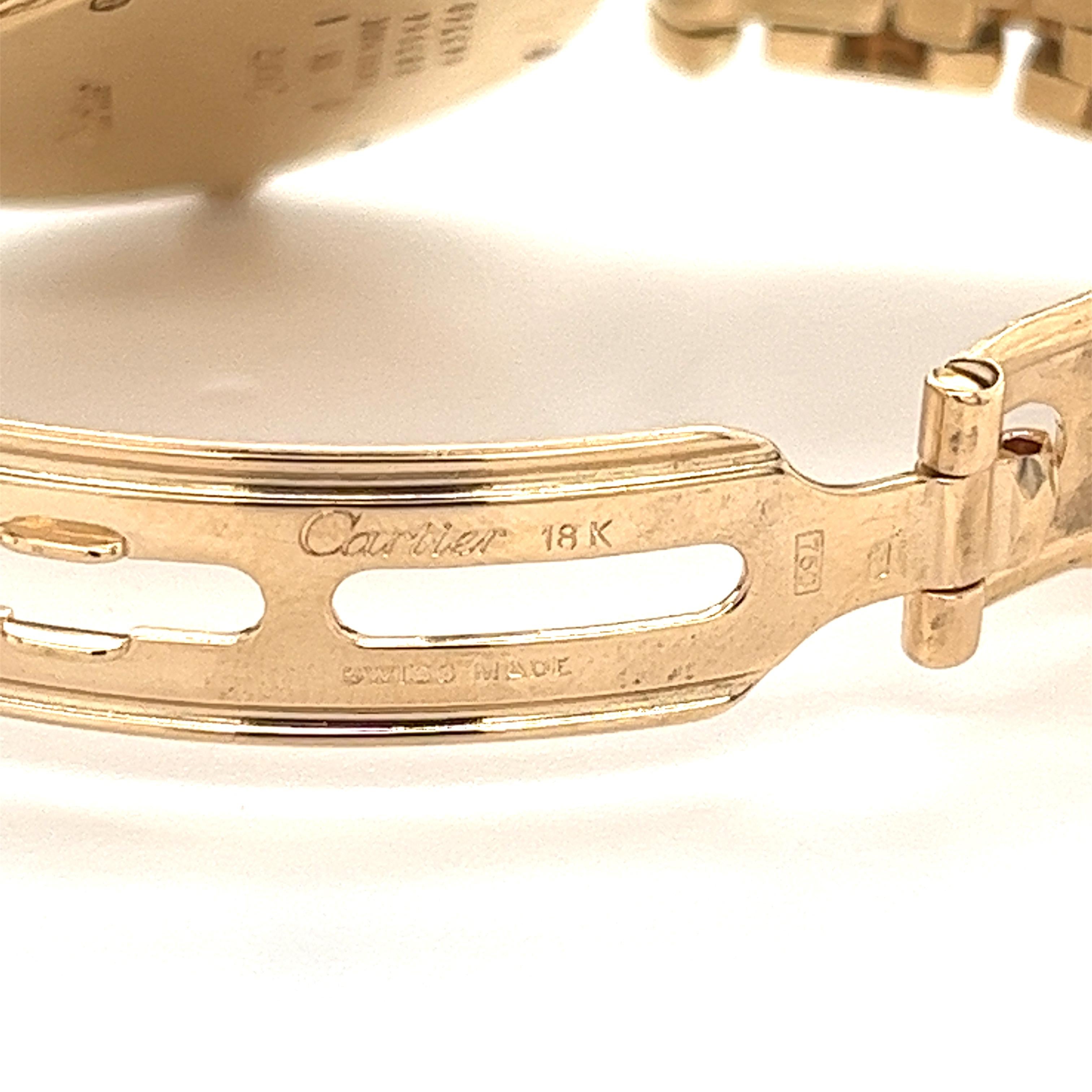 Women's Cartier Panthere Round Vendome 30mm Ladies Quartz 18K Gold Watch  Ref. 883964