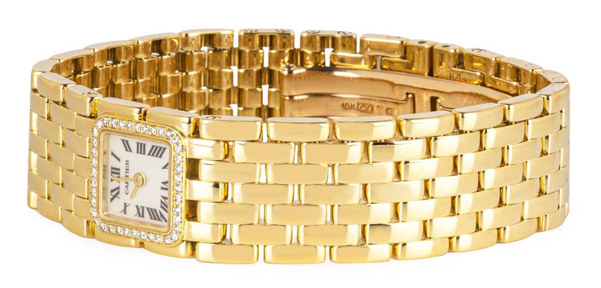 Round Cut Cartier Panthere Ruban 2421 Watch